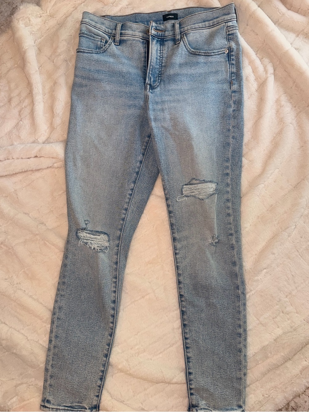 EXPRESS Light Blue Skinny Jeans